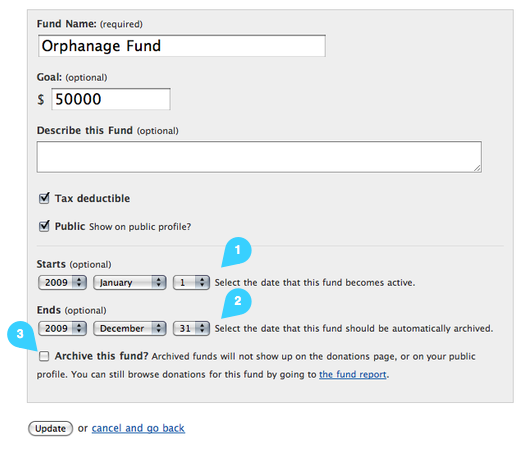 Funds Form
