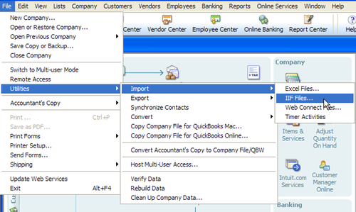 Import IIF File from Donor Tools into Quickbooks